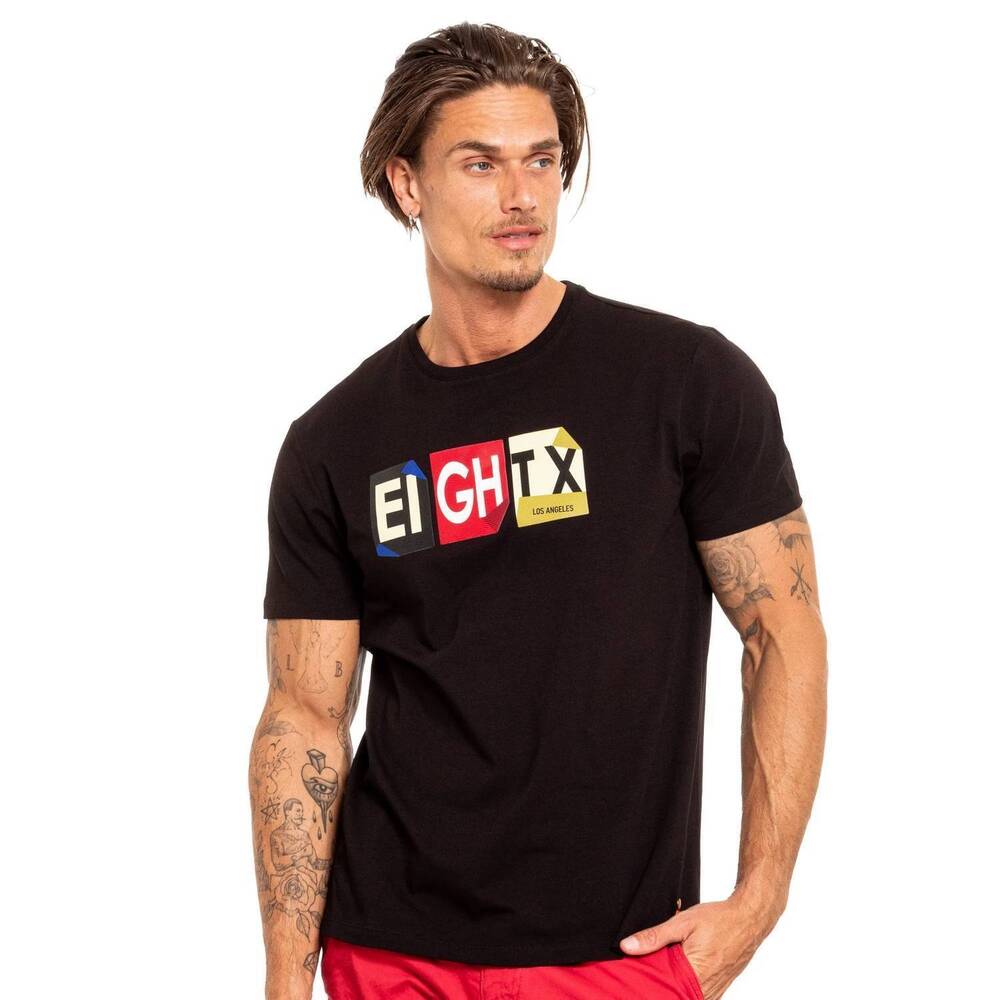 NEW EIGHT X folds street t-shirt in black
